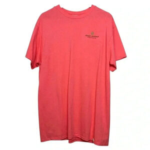 Simply Southern Shirt Womens Size Large Coral Happy Camper Graphic Casual Preppy